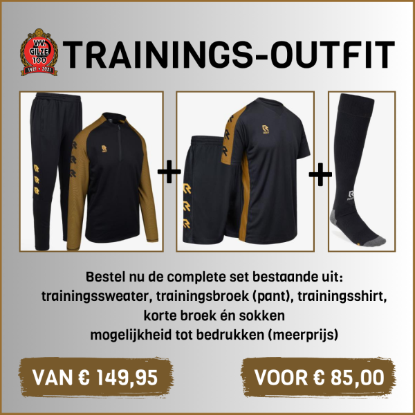 Trainings-Outfit V.V. Gilze 2025 Black-Gold Line